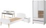 Vipack Complete slaapkamer Kiddy met nachtkast kast en bureau met opzet 90 x 200 cm wit - Thumbnail 3