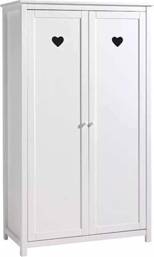 Vipack 2-deurs kledingkast Amori wit 190x110x57 cm Leen Bakker - Foto 6