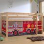 Vipack Halfhoogslaper Charlotte met bedtent Fire Truck dennenhout - Thumbnail 2