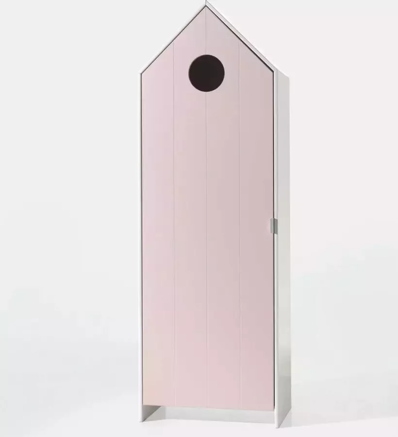 Leen Bakker Vipack kledingkast Casimi 1 deurs roze 171 5x57 6x37 cm - Foto 1