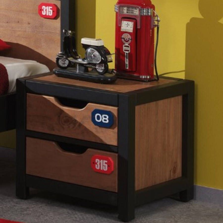 Vipack De ALEX-combinatie bestaat uit een bed van 90x200cm een lattenbodem een rolbed en een nachttafel - Foto 2