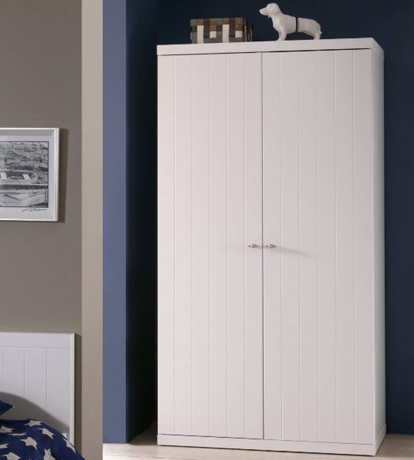 Vipack Deze ROBIN combinatie bestaat uit het ROBIN bed (90 x 200 cm) met lattenbodem nachtkastje en 2-deurskleerkast - Foto 2