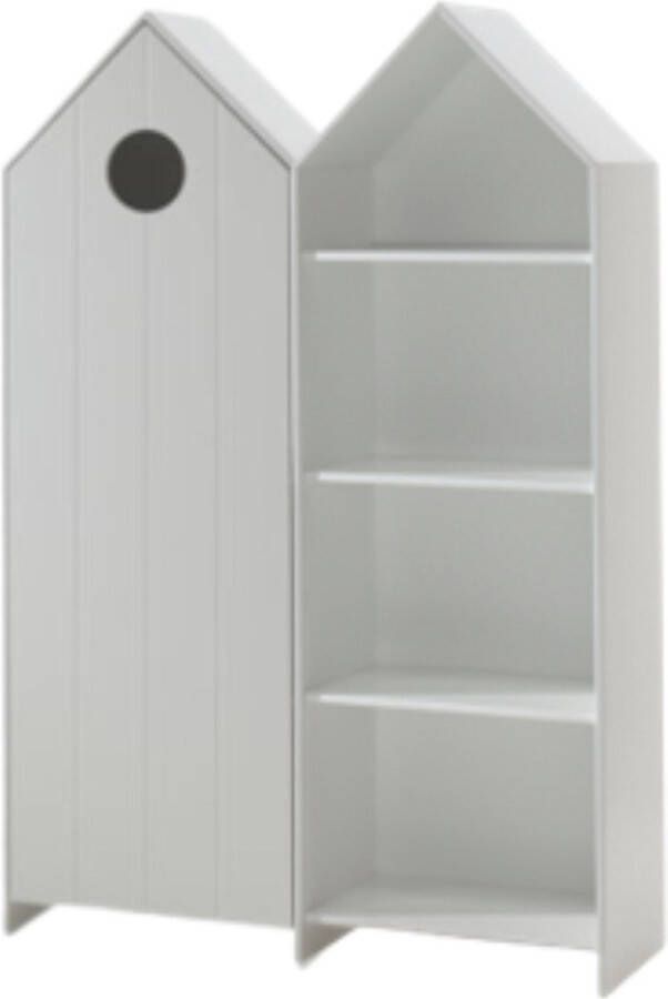 Vipack 2-delige kledingkast Casami Bruges 115x37x172 cm Wit - Foto 2