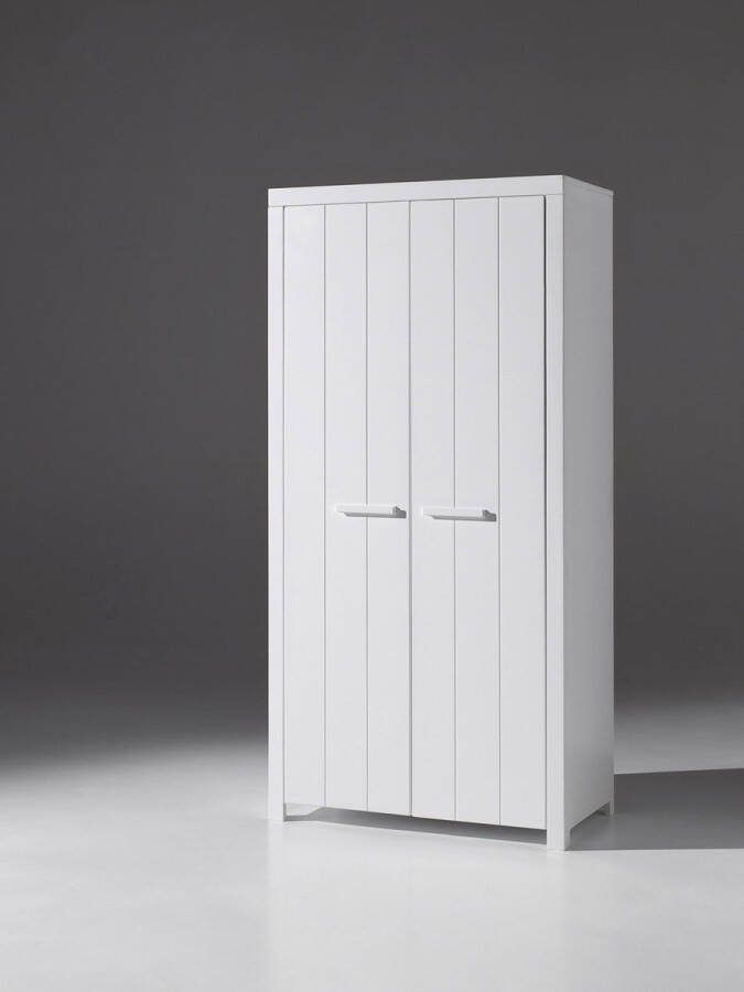 Vipack Draaideurkast Erik 2-deurs 100 x 205 x 55 cm wit - Foto 3