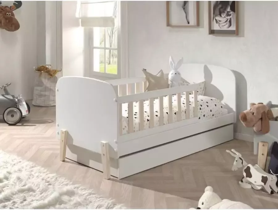 Vipack Kinderledikant Kiddy incl. lattenbodem lage instaphoogte stevig gebouwd