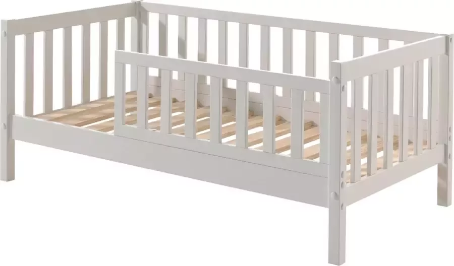 Vipack EMOB Peuterbed Petronille 70 x 140cm dennenhout grijs Babykamer Grijs Hout Babykamer Eenpersoons Normaal bed Op voorraad - Foto 5