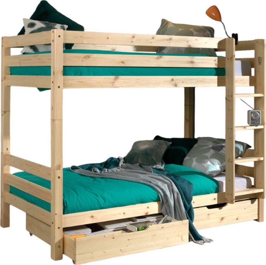 Vipack Stapelbed Claire 90x200 Bruin - Foto 1