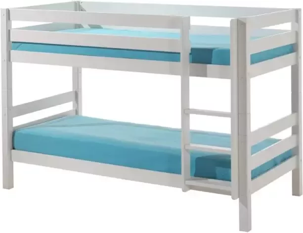 Vipack Stapelbed Pino 140H – Wit met Lades