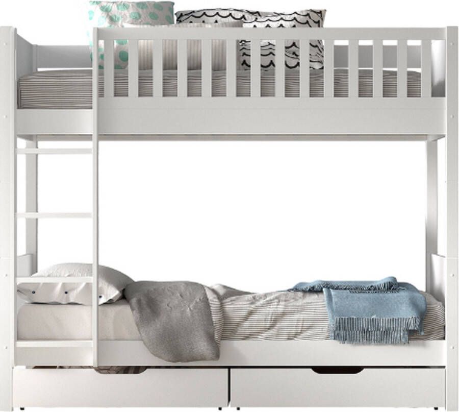 Vipack Scott Stapelbed met Lade Set Wit - Foto 2
