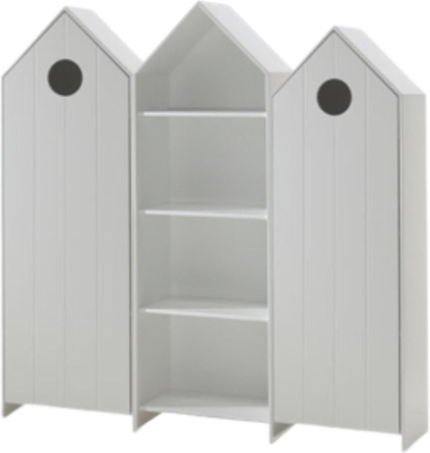 Vipack Kasten combi Casami (1 of 2 kleuren) 172.8 x 171.5 x 37 cm wit - Foto 2