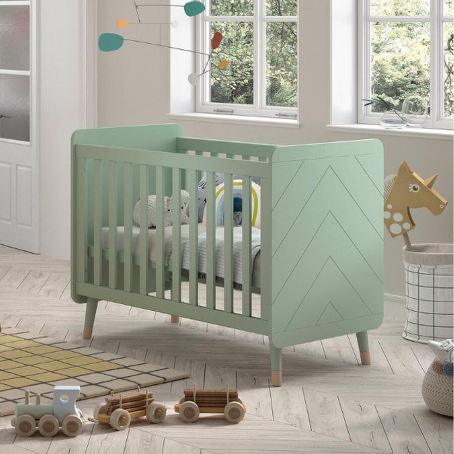 Vipack Kinderledikant Billy babybed 60 120 cm 3-voudig verstelbare lattenbodem