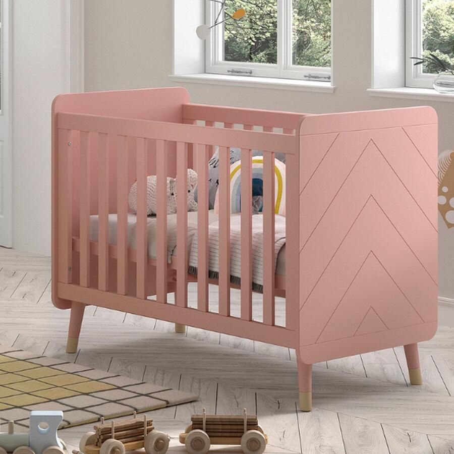 Vipack Kinderledikant Billy babybed 60 120 cm 3-voudig verstelbare lattenbodem