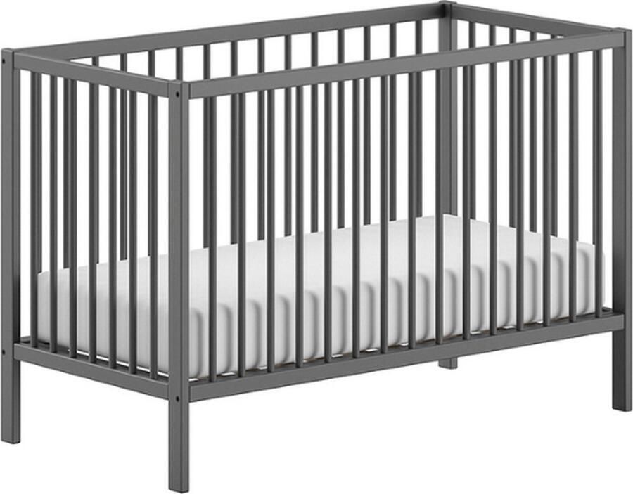 Vipack Ledikantje Dino 60 120 cm met 3-voudig verstelbare lattenbodem stevige constructie