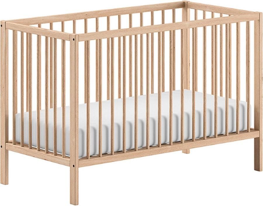 Vipack Ledikantje Dino 60 120 cm met 3-voudig verstelbare lattenbodem stevige constructie