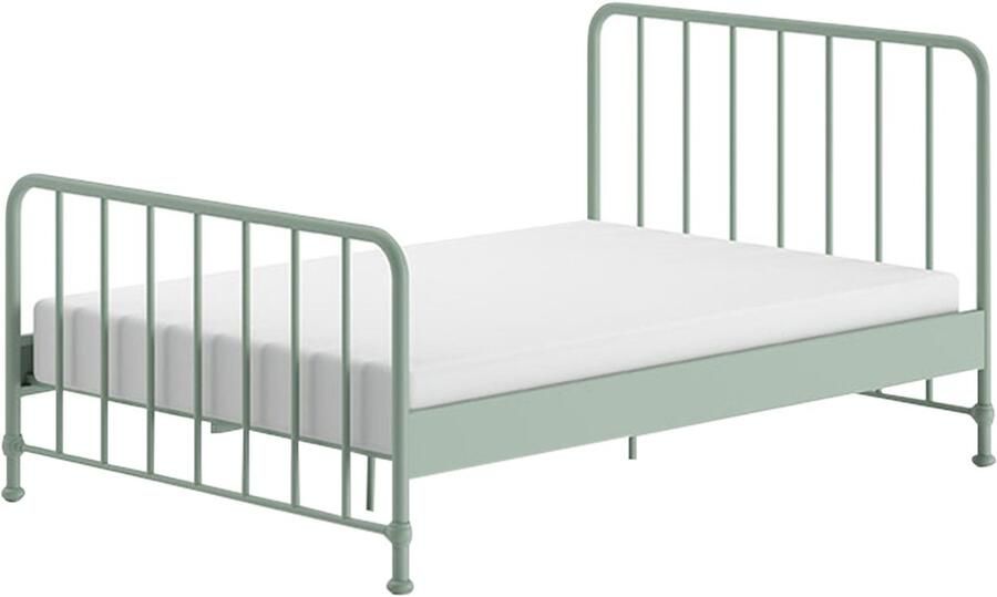 Vipack EMOB Tweepersoonsbed Bronxx metaal 160x200 mat olijfgroen Metalen tweepersoonsbedden Groen Metaal Metalen tweepersoonsbedden Tweepersoons Normaal bed Op voorraad - Foto 4