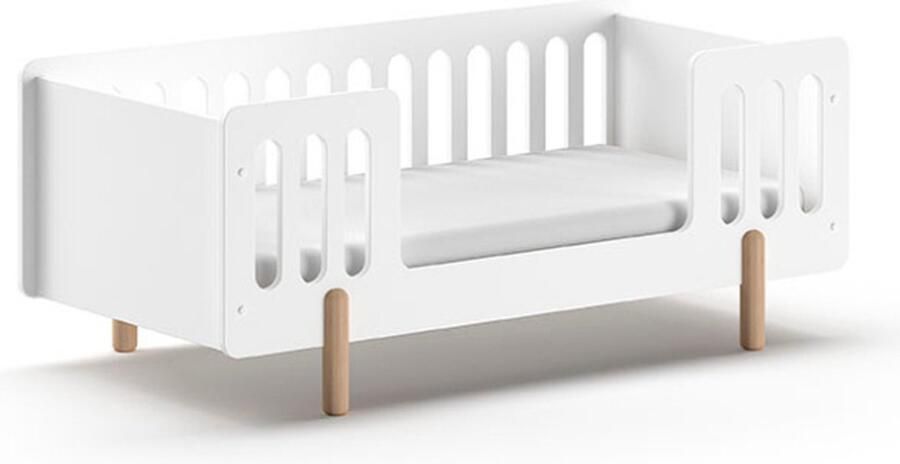 Vipack Kinderledikant Smile juniorbed 70 140 cm incl. lattenbodem MDF wit gelakt - Foto 4