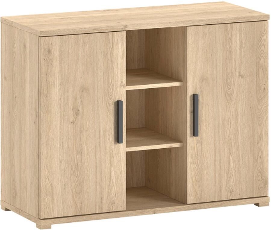 Vipack Commode Sammie 115x48x89cm met twee deuren eikdecor - Foto 2