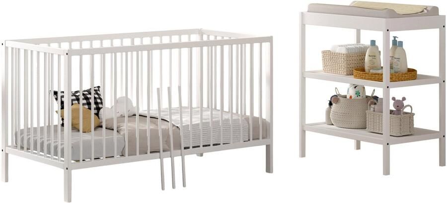 Vipack Babymeubelset Dino is het ideale startpakket voor uw kind van massief beukenhout (2-delig) - Foto 3