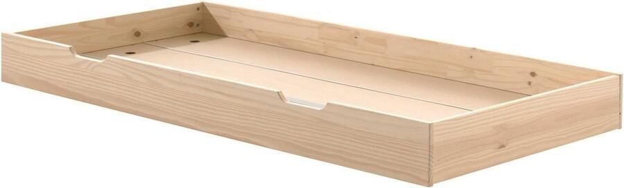 Vipack EMOB Bedlade Friedrich 90 x 200 cm Milky Pine-design Bedlades Bruin Hout Bedlades Op voorraad