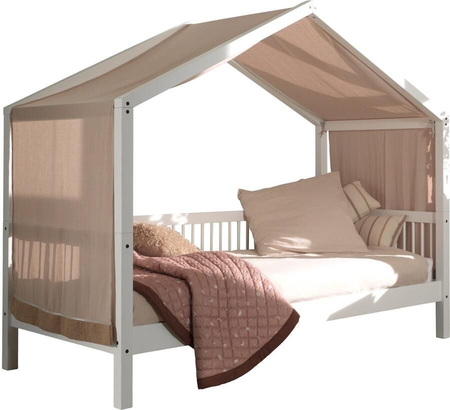 Vipack Huisbed Forrest met bedtent 90x200 Wit