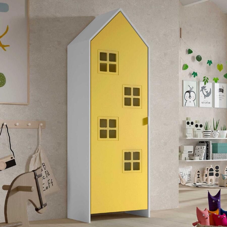 Vipack Kledingkast Casami Bruges 173x37x172 cm Geel