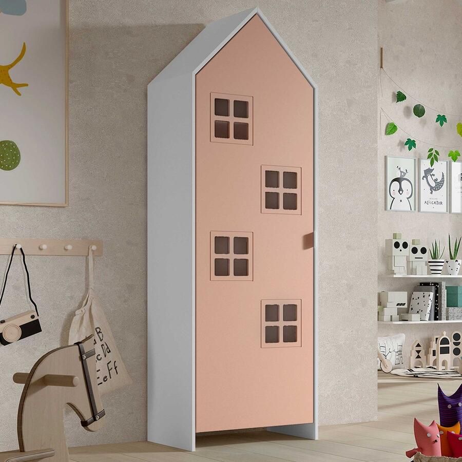 Vipack Kledingkast Casami Bruges 58x37x172 cm Roze