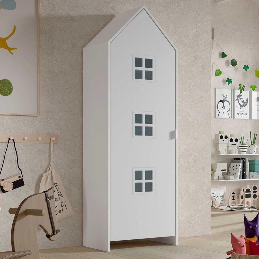 Vipack Kledingkast Casami Bruges 58x37x172 cm Wit