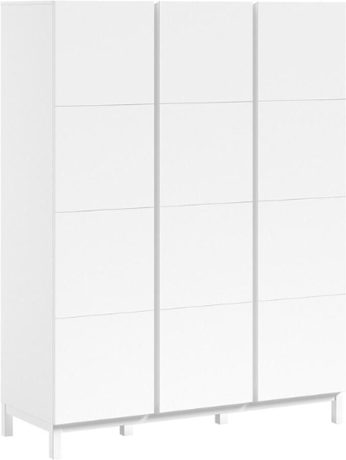 Vipack Kledingkast Eva 149x58x196cm 3 deuren wit