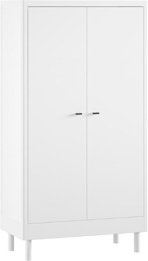 Vipack Kledingkast Forrest 2 deuren massief beukenhout wit - Foto 3