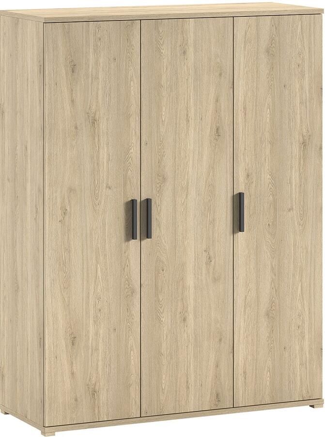 Vipack Kledingkast Sammie 150x59x199cm 3 deuren eikdecor