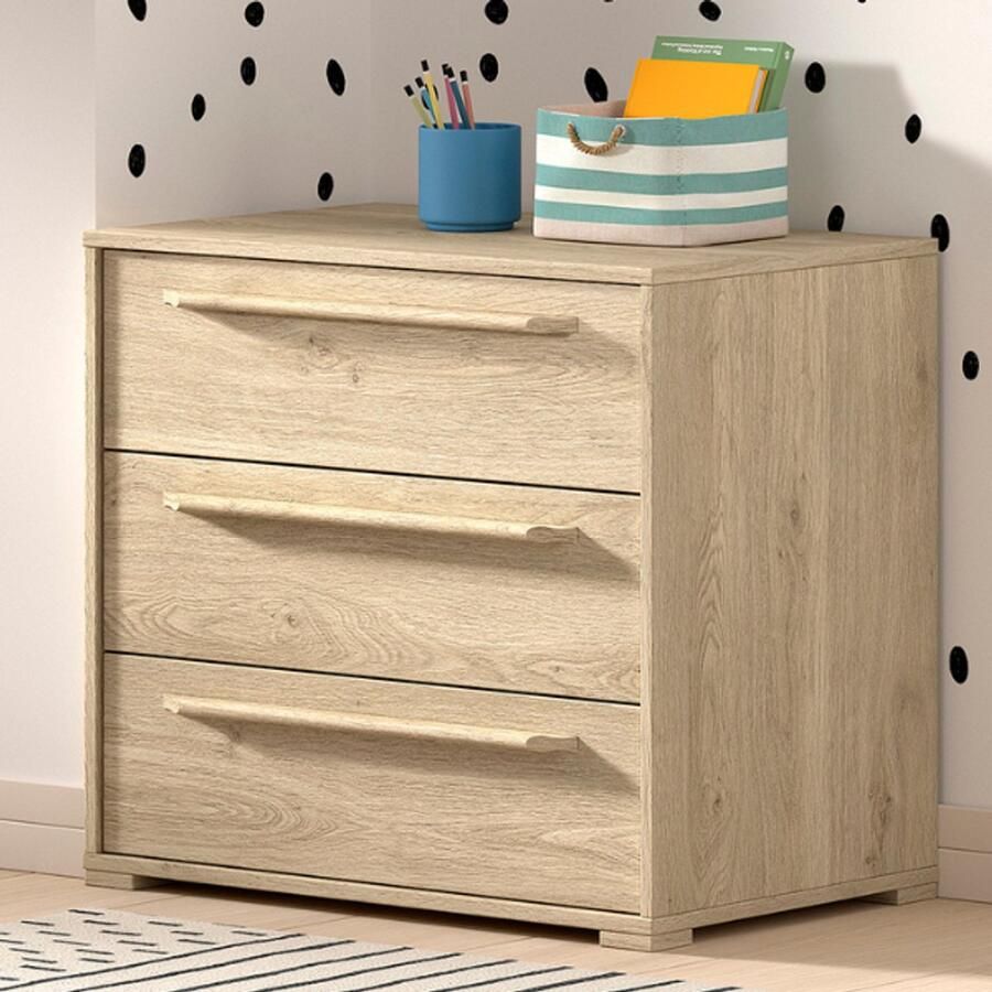 Vipack Ladekast Sammie 68x43x61cm 3 lades eikdecor