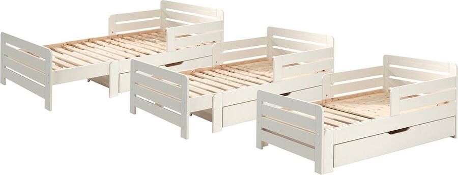 Vipack Meegroeibed Jumper met lade 90 x 200 cm wit - Foto 2