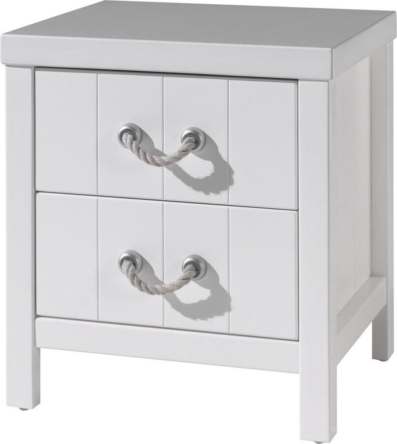 Vipack nachtkastje Lewis 2 lades wit Leen Bakker