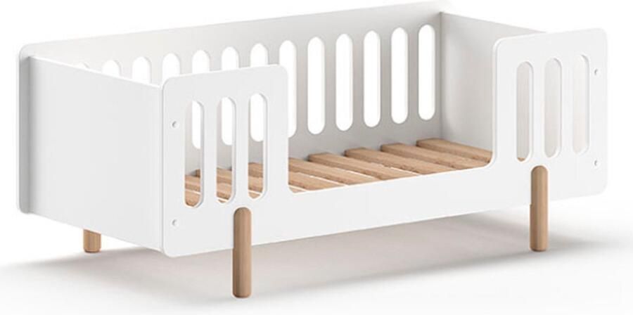 Vipack Kinderledikant Smile juniorbed 70 140 cm incl. lattenbodem MDF wit gelakt - Foto 5
