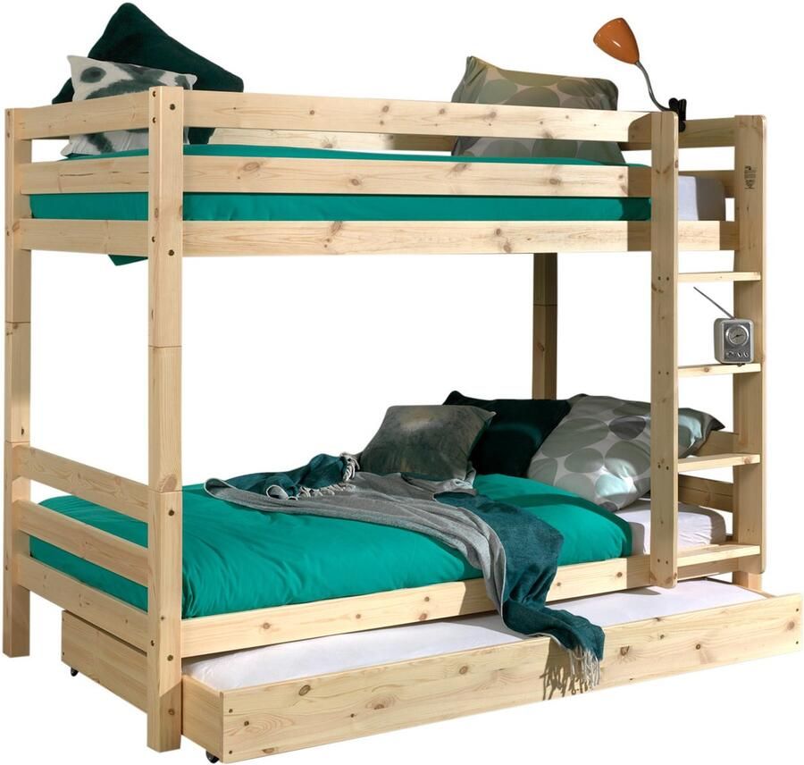 Vipack Stapelbed Claire 160cm met bedlade dennenhout