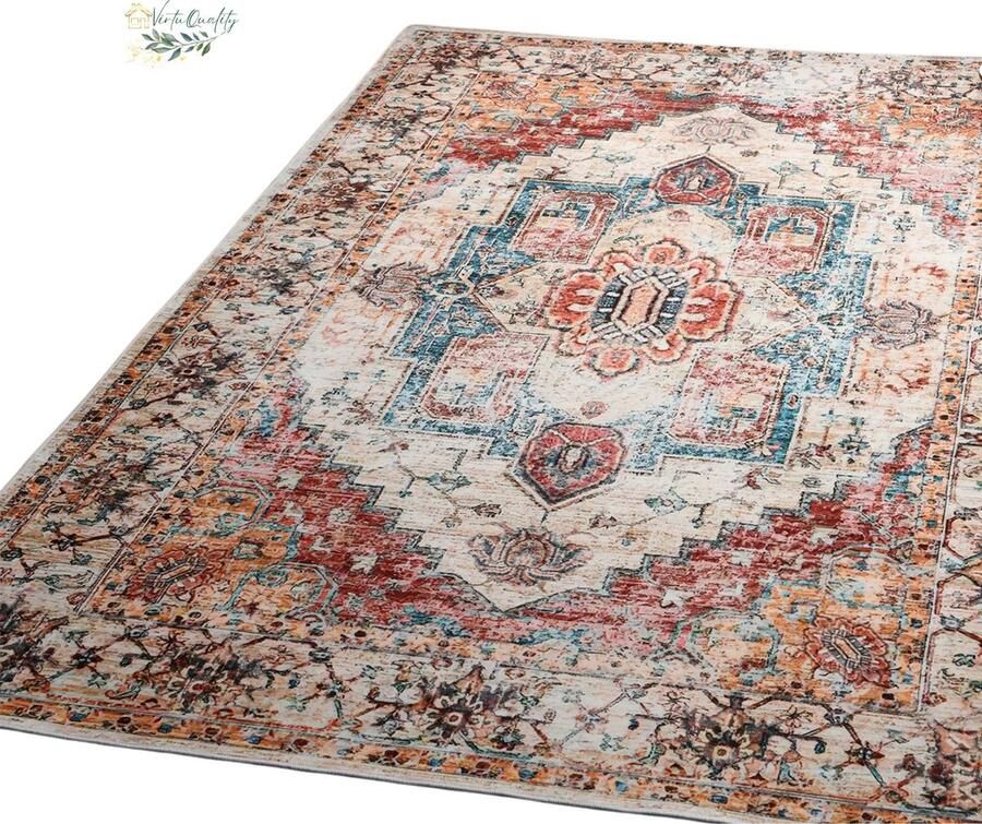 VirtuQuality Tapijt woonkamer tapijtslaapkamer 160x200 cm machine wasbaar Polyester Stijlvol & duurzaam Gemakkelijk onderhoud