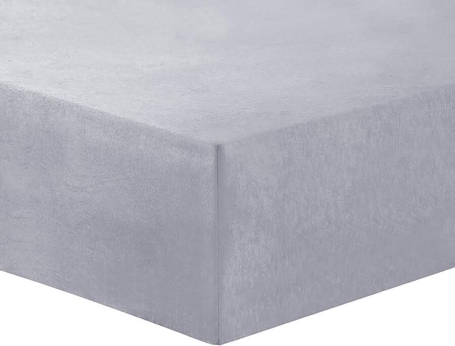 VISION home Vision Hoeslaken FLANEL Zacht en warm grijs 90 x 200cm met ruime hoek van 30cm éénpersoonsmatras geschikt voor boxspring matras 100% katoen Flanel Oekotex gecertificeerd