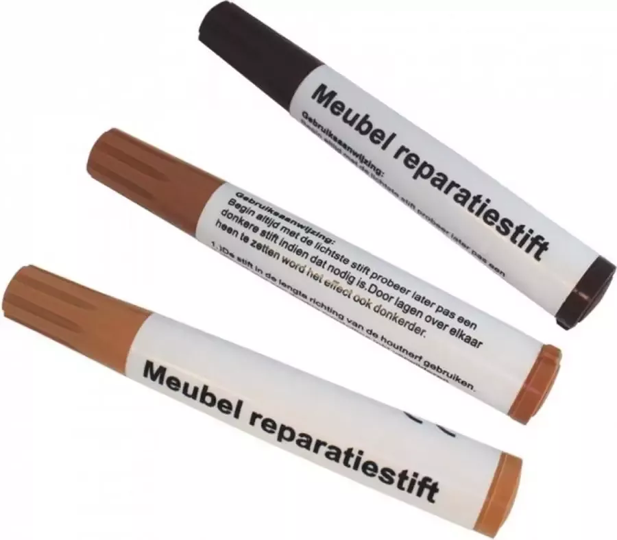 Vita Wonen Meubel reparatie stiften Meubelmarker Lakstift Edding 3 tinten