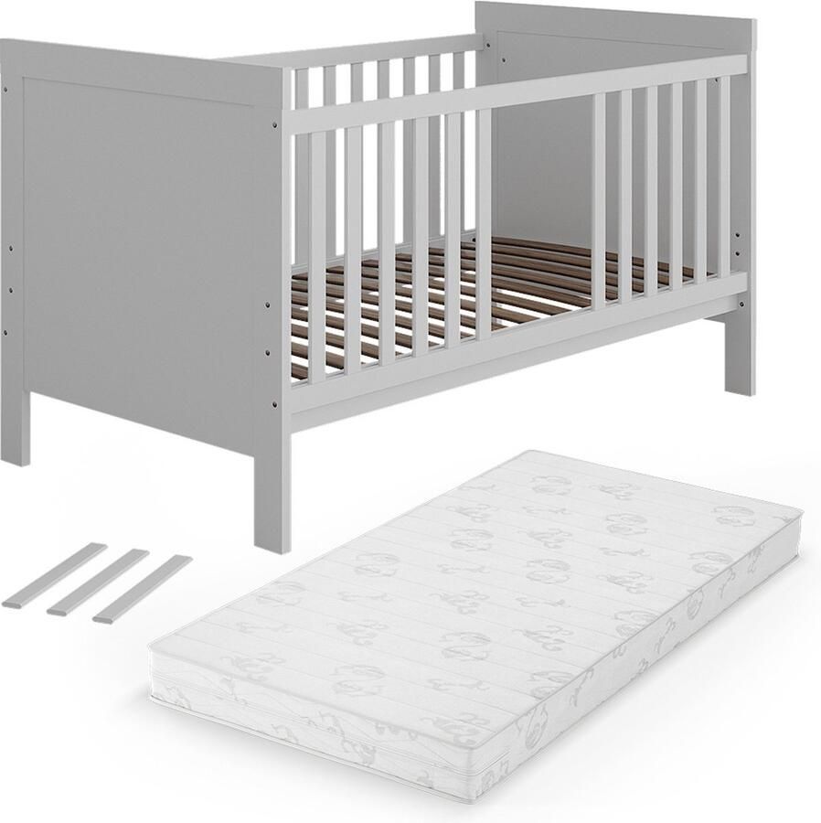 Vitalispa Ajaton Babybed – 144.4 x 83 cm met matras Wit met matras