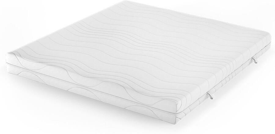 Vitalispa Koudschuim matras – 180 x 200 cm 20 cm hoogte Wit 20 cm hoogte