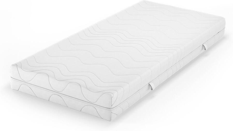 Vitalispa Koudschuim matras – 90 x 200 cm 20 cm hoogte Wit 20 cm hoogte