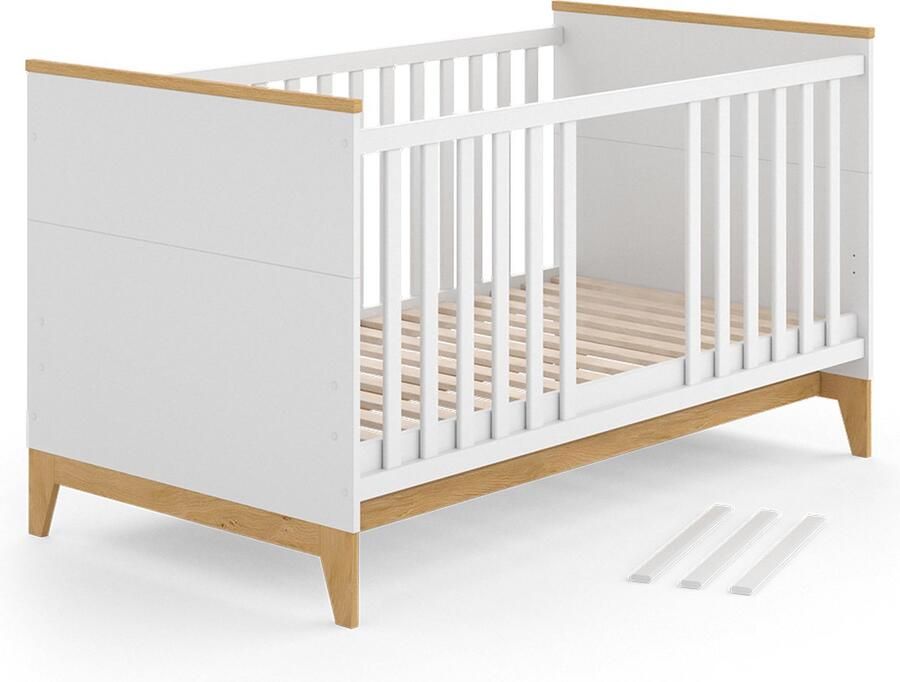 Vitalispa Babybed Malia Wit Eiken 70x140 cm