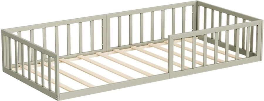 Vitalispa Minno Kinderbed – 205 x 95 cm Zonder matras Grijs