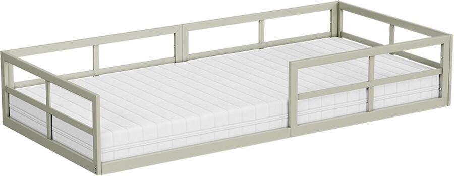 Vitalispa Minno Kinderbed – 90x200 met matras Grijs