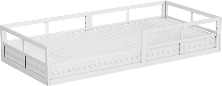 Vitalispa Minno Kinderbed – 90x200 met matras Wit