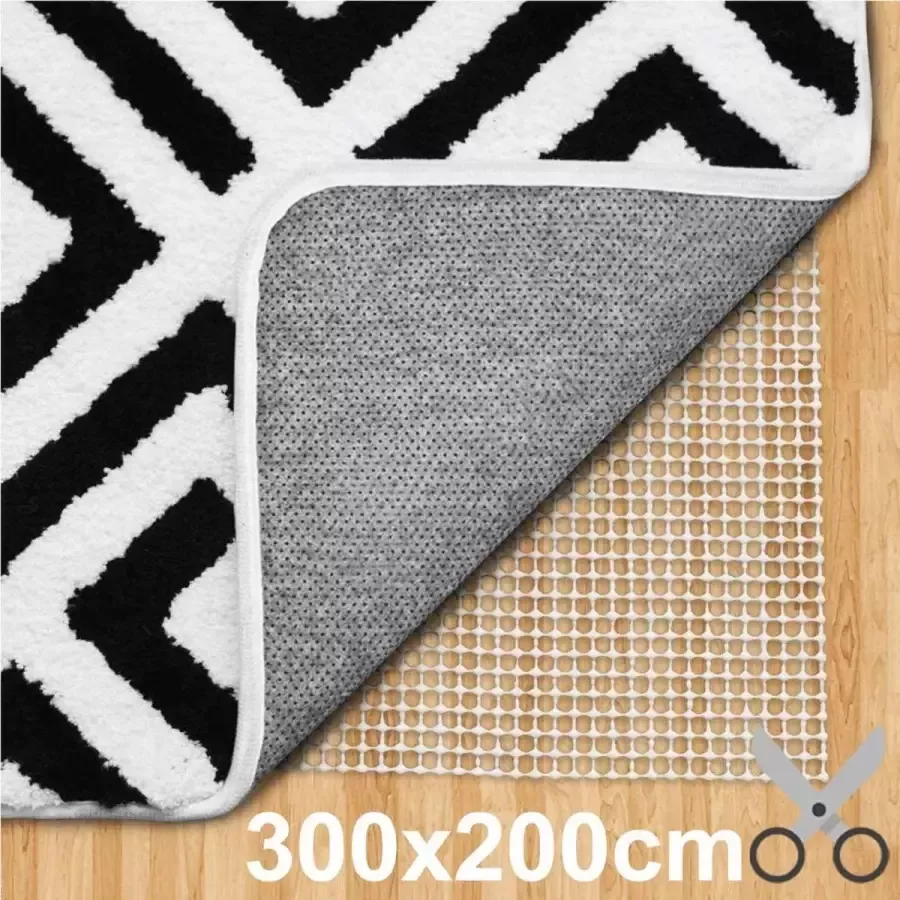 VITAMO ™ Premium Anti Slip Onderkleed Antislip Mat Ondertapijt Nooit meer uitglijden Voor tapijt en vloerkleed 300 x 200cm 6m² XL Voordeel