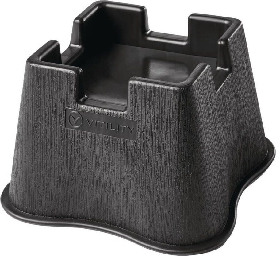 Vitility Meubelverhoger klein Stoelonderdeel Stoelverhoger Tafelverhoger Bedverhoger Zwart