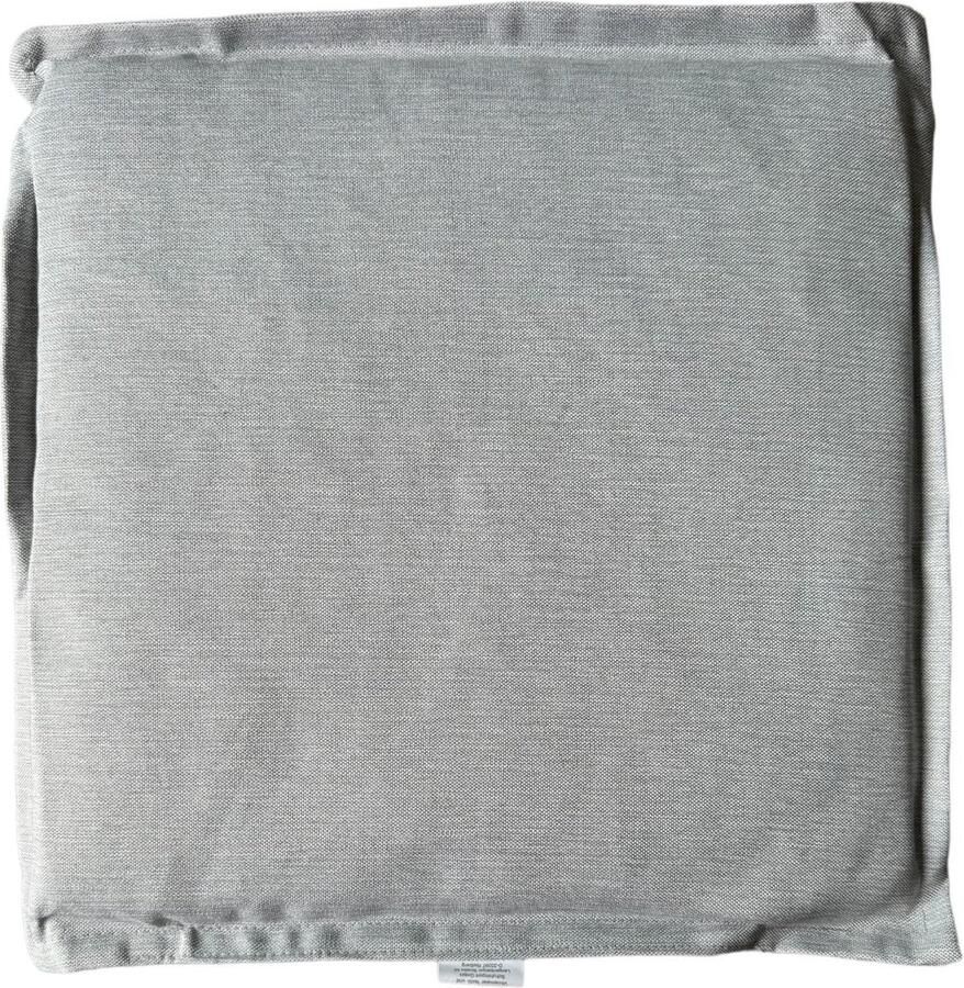 Viva Living Zitkussen Stoel Licht Grijs 40 cm x 40 cm x 2 cm Geschikt voor Binnen en Buiten Waterafstotend Materiaal Kussentje Stoelkussen