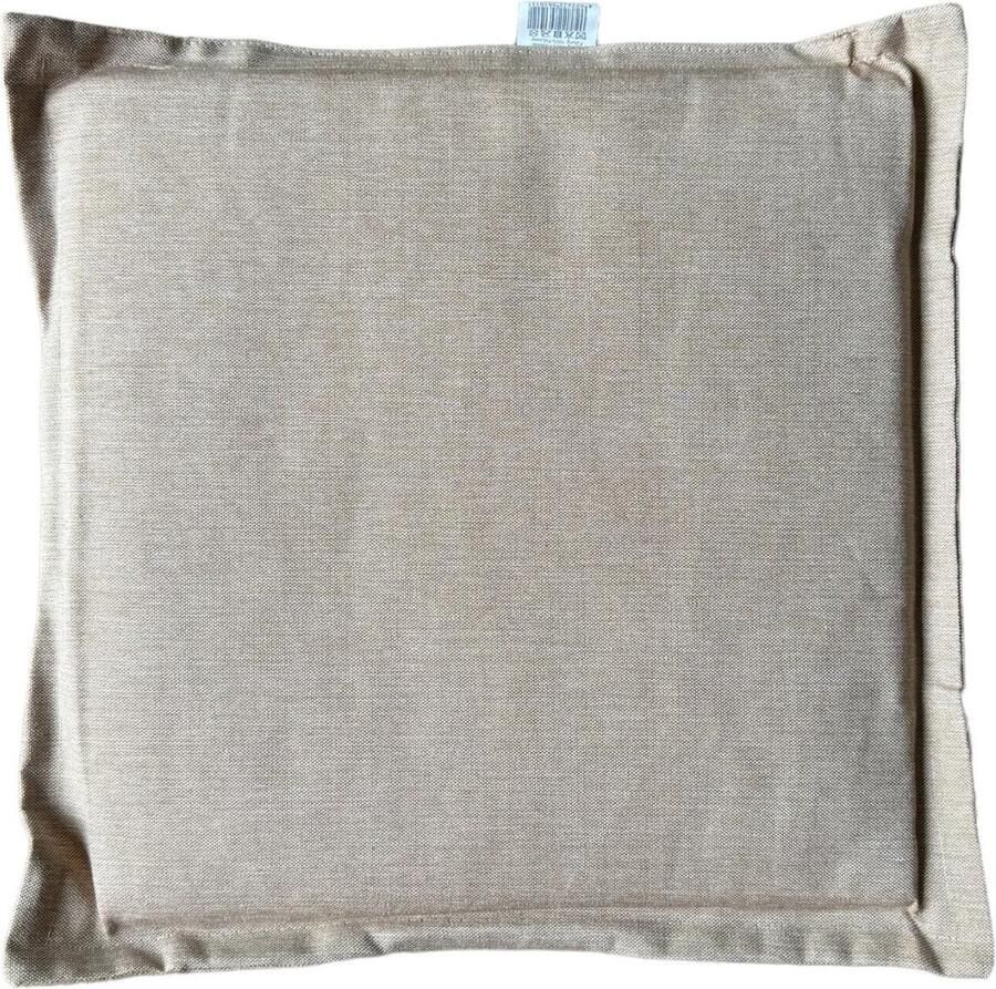 Viva Living Zitkussen Stoel Beige 40 cm x 40 cm x 2 cm Geschikt voor Binnen en Buiten Waterafstotend Materiaal Kussentje Stoelkussen
