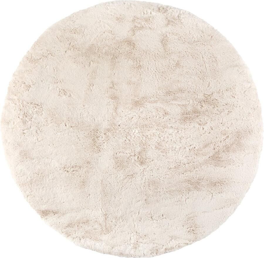 Vivaraise Eddy Ivoor vloerkleed diameter 120 cm